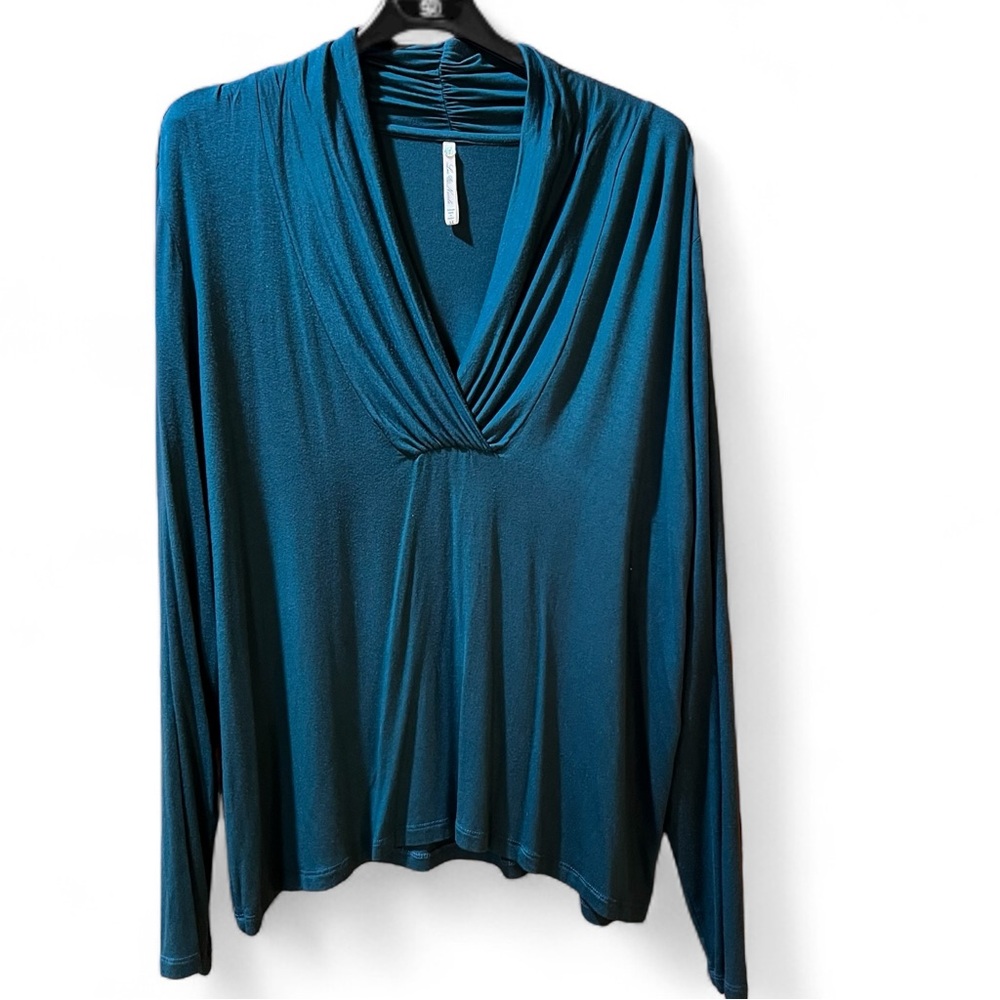 Teal Long Sleeve Women's Top 3X